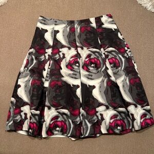 Express Pleated Floral Skirt